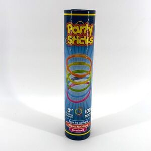 Party Sticks 100 Pack Glow in the Dark 8 Inch Bracelets Neon Multicolor Bulk